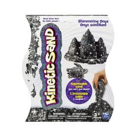 Фото2 Песок для детского творчества - KINETIC SAND METALLIC (черный, 454 г) Каталог
