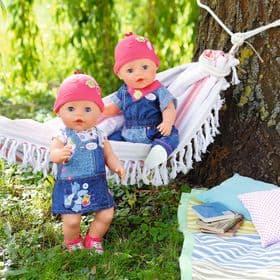 Фото6 Набор одежды для куклы BABY BORN - МОДНЫЙ ДЖИНС  (2 в ассорт.) Каталог