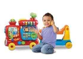 Ходунки-каталка Алфавитный поезд красный VTech Sit-to-Stand Ultimate Alphabet Train 80-181900 фото 1