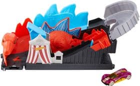Игровой набор Хот Вилс Атака Динозавра Монстры в городе Hot Wheels City Nemesis Attack GBF93 изображение 7