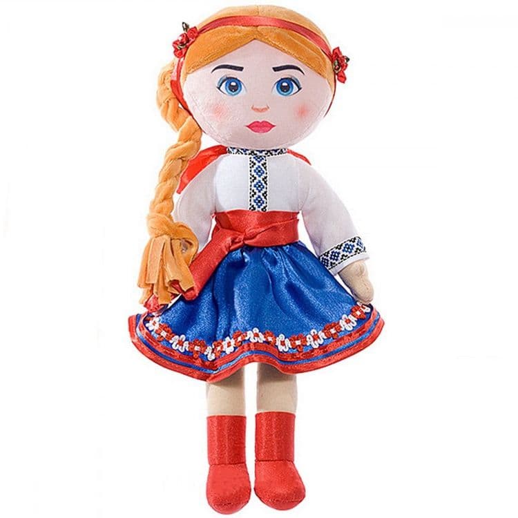 М'яка патріотична іграшка лялька Українка 40 см (музична) Копиця
