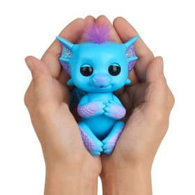 Интерактивный ручной дракон Тара голубой Фингерлинг Fingerlings