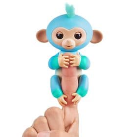 Интерактивная фигурка Fingerlings Обезьянка Чарли голубо-зеленая 