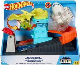 Набор Хот Вилс Монстры в городе Птеро Атака Hot Wheels Ptero Port Attack Playset GBF94 изображение 6