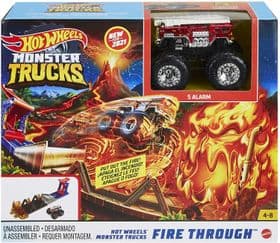 Игровой набор Хот Вилс Monster Trucks Fire Through изображение 2