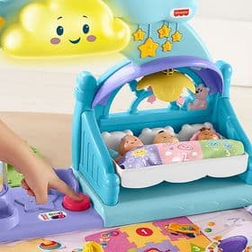 Музыкальный игровой центр Ясли Фишер Прайс Fisher-Price Little People 1-2-3 Babies Playdate изображение 4