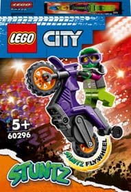 Конструктор Лего Каскадерский мотоцикл для становления дыбом Lego City Stuntz (14 дет) 60296