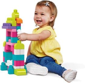 Классический конструктор для девочек в мешке, Mega Bloks First Builders Big Building Bag DCH62 изображение 3