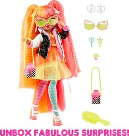 Кукла ЛОЛ Сюрприз Леди Неон LOL Surprise OMG Fierce Neonlicious изображение 1