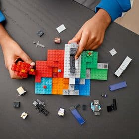 Конструктор Лего Разрушенный портал (316 дет) Lego Minecraft 21172 изображение 4