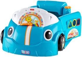 Развивающий центр, машинка, сортер Смейся и учись голубая Fisher-Price Laugh Learn Smart Stages Crawl Around Car изображение 6