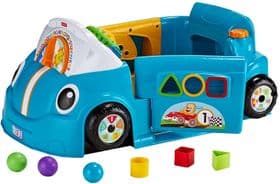 Развивающий центр, машинка, сортер Смейся и учись голубая Fisher-Price Laugh Learn Smart Stages Crawl Around Car изображение 8