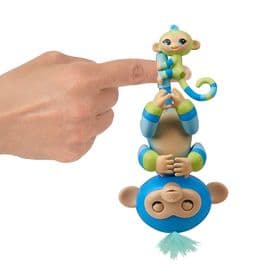 Интерактивная фигурка Fingerlings Обезьянка Билли с мини-обезьянкой Айден 3541