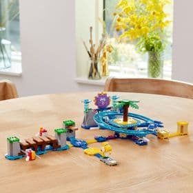 Конструктор Лего Дополнительный набор Пляжное веселье огромного ежа Lego Super Mario (536 дет) изображение 4