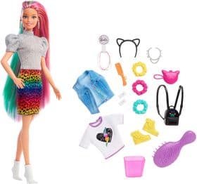 Игровой набор Барби Радужный леопард Barbie Leopard Rainbow Hair Doll  изображение 3