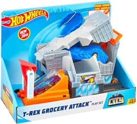 Трек Атака ти-рекса Hot Wheels City Nemesis Attack Set GBF92 изображение 3