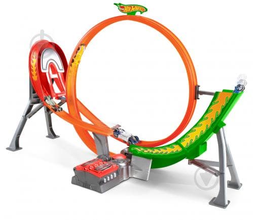 Трек Хот Вилс Безумный форсаж с 5 машинками Hot Wheels Power Shift Raceway Track изображение 2