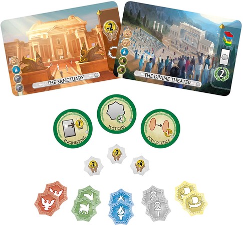 Настольная игра 7 Чудес Дуэль: Пантеон (укр.версия) 7 Wonders Duel: Pantheon изображение 2
