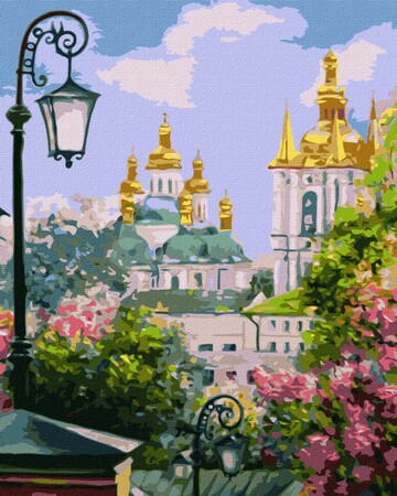 Київ золотоверхий навесні ©Kateryna Lisova 40х50см Ідейка 