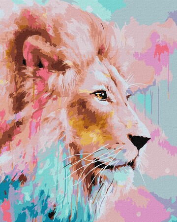 Рожевий Лев ©Ira Volkova 40х50см Ідейка