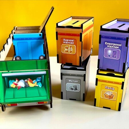 Пазл-сортер "Сортування мусору: сміттєвоз" зображення 3