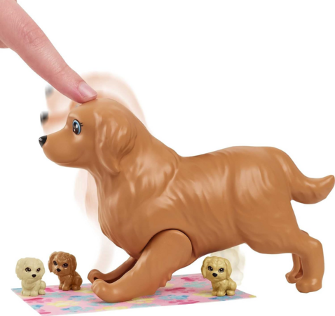 Barbie Doll with Mommy Dog and Newborn Puppies зображення 1