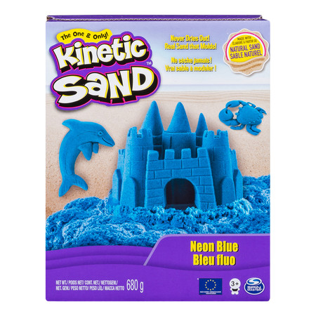 Фото2 Песок для детского творчества - KINETIC SAND COLOR (голубой, 680 г) Каталог