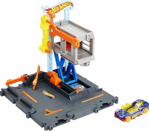 Hot Wheels City Track Set Downtown Repair Station