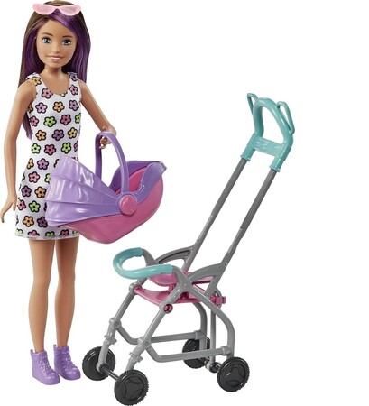 Barbie Skipper Babysitters with Stroller and Baby зображення 3