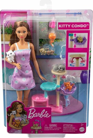 Barbie Kitty Condo Doll and Pets Playset зображення 4
