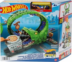 Hot Wheels Track Set Gator Loop Attack Playset in Pizza Place зображення 4