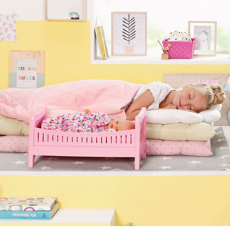 Фото10 Кроватка для куклы BABY BORN - СЛАДКИЕ СНЫ (с постельным набором) Каталог