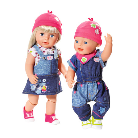 Фото3 Набор одежды для куклы BABY BORN - МОДНЫЙ ДЖИНС  (2 в ассорт.) Каталог
