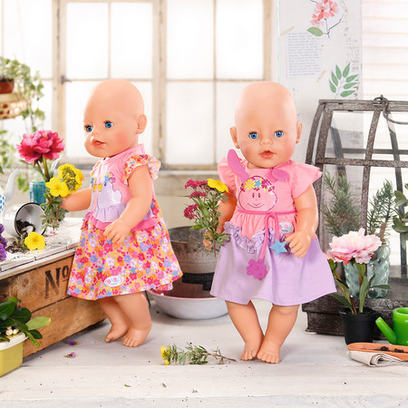 Фото7 Одежда для куклы BABY BORN - ПРАЗДНИЧНОЕ ПЛАТЬЕ (2 в ассорт.) Каталог