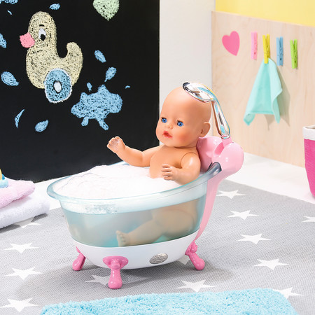 Фото7 Автоматическая ванночка для куклы BABY BORN - ВЕСЕЛОЕ КУПАНИЕ (свет, звук) Каталог