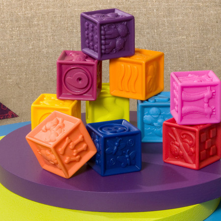 Фото6 Развивающие силиконовые кубики - ПОСЧИТАЙ-КА! (10 кубиков,  в сумочке) Каталог
