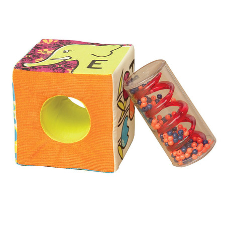 Фото3 Развивающие мягкие кубики-сортеры ABC (6 кубиков, в сумочке, мягкие цвета) Каталог