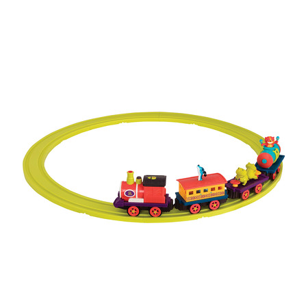 Фото3 Игровой набор с железной дорогой - БАТТАТОЭКСПРЕСС (свет,звук,водяной пар,4 вагончика, диаметр 91см) Каталог
