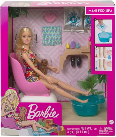 Игровой Набор Барби Спа Салон Педикюр и Маникюр Barbie Mani-Pedi Spa изображение 4