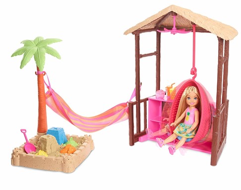 Игровой набор Барби Челси Хижина Barbie Dreamhouse Adventures Tiki Hut FWV24 изображение 5