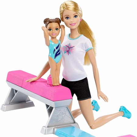 Игровой набор Барби гимнастка и ее ученица Barbie Flippin Fun Gymnast DMC37