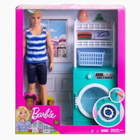 Игровой набор Барби Кен и стиральная машина Barbie Ken Doll and Accessories FYK52 фото 1