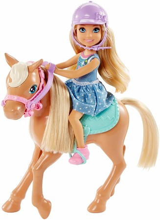Игровой набор Барби Клуб Челси и лошадка Barbie Club Chelsea Doll & Horse