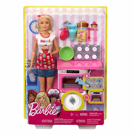 Игровой набор Барби Кондитер блондинка Barbie Bakery Chef Doll and Playset FHP57