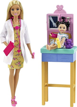 Игровой набор Барби Педиатр блондинка Barbie Pediatrician Playset изображение 