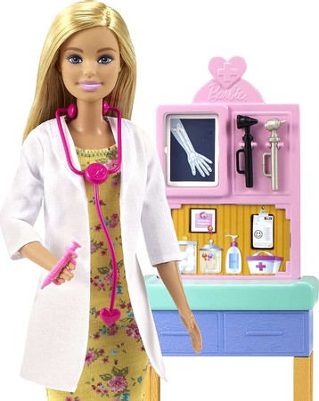 Игровой набор Барби Педиатр блондинка Barbie Pediatrician Playset изображение 2