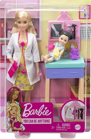 Игровой набор Барби Педиатр блондинка Barbie Pediatrician Playset изображение 3