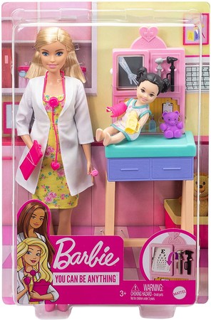 Игровой набор Барби Педиатр блондинка Barbie Pediatrician Playset изображение 4
