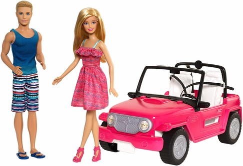 Игровой набор кукла Барби и Кен Пляжный круиз Barbie Beach Cruiser CJD12 изображение