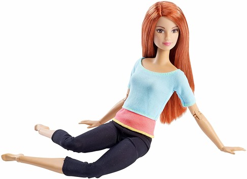 Кукла Барби Рыжая серии Двигайся как Я Barbie Made to Move Doll изображение 